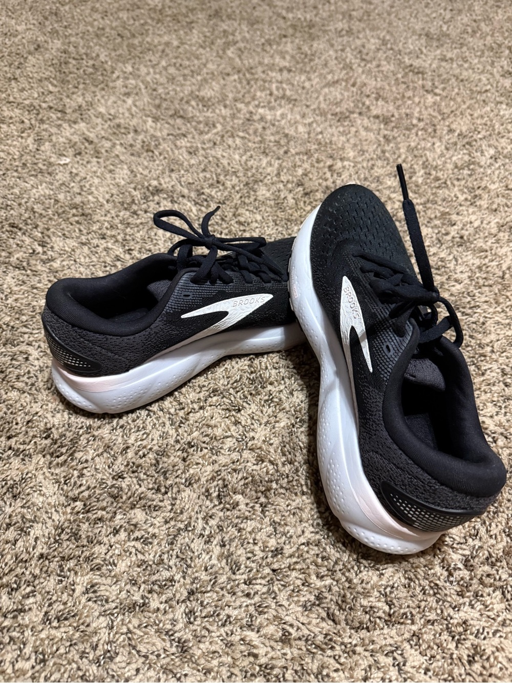 Brooks Black and White Women’s Athletic Running Shoes